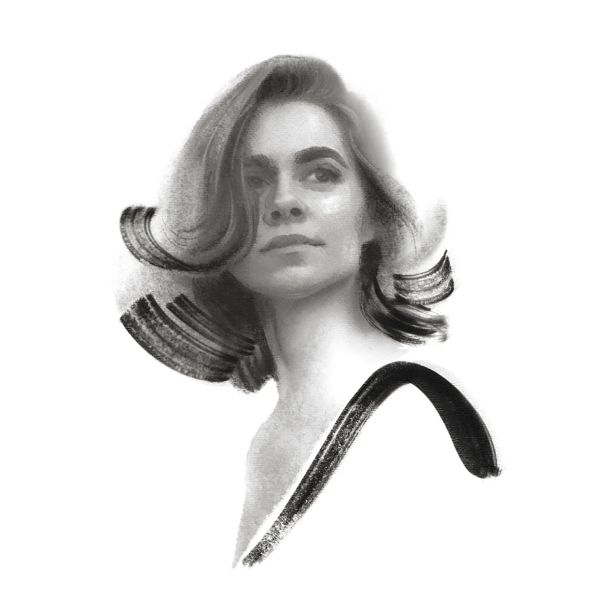 Retrato blanco y negro